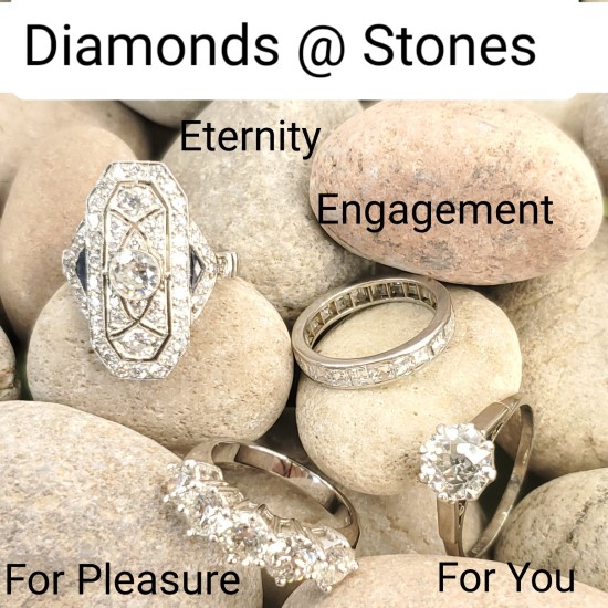 Wide variety of diamond set rings & Pendants etc